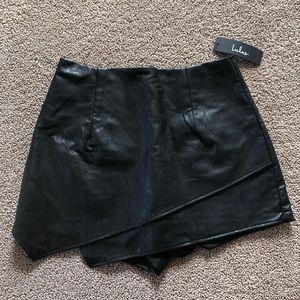 Leather Skort